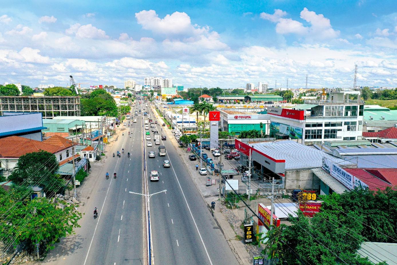 Đẩy nhanh tiến độ mở rộng QL13, chuẩn bị hình thành “phố Wall” tại TP.Thuận An